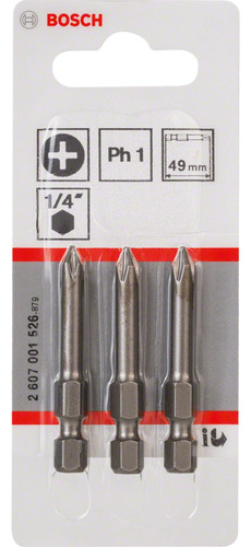 Bosch Punta Ph1 Extradura E: 49 Mm: 3 Uds