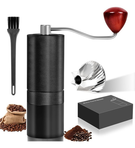 Moedor De Café Inox Com Manivela Manual Cafeteira Grãos