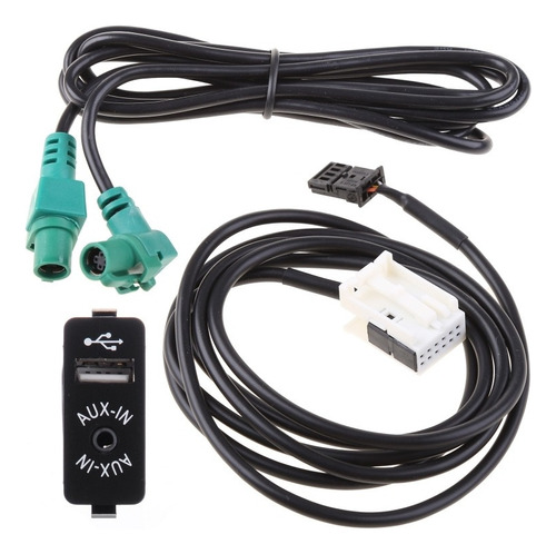 Aux Usb Coche Interruptor Audio + Cable Para Bmw E60 E61 E63