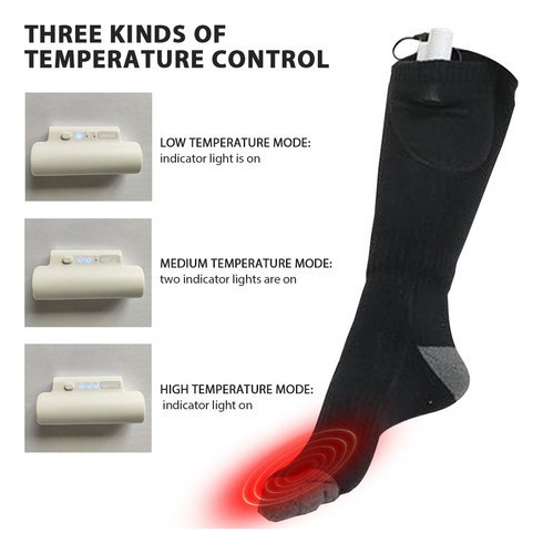 2 Pares De Calcetines De Invierno Con Calefacción Eléctrica