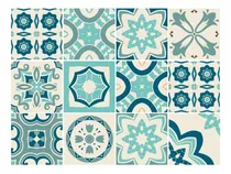 Comprar Azulejos Pack X 12 Decorativos 15x15 Autoadhesivos Color Verde aqua
