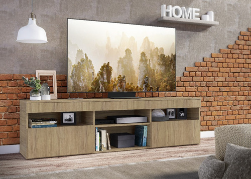 Imagen 6 de 6 de Mueble Rack Paris Para Tv 65 Pulgadas En Madera Rustic