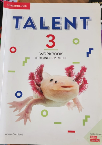 Libro Ingles Talent 3 Workbook - Excelente Estado