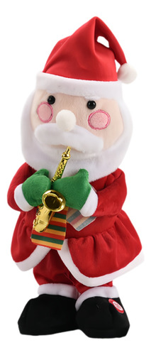 Juguete De Baile Eléctrico Santa Claus Tocando El Saxofón