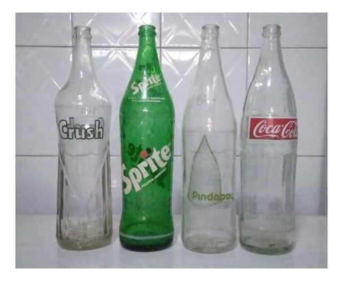 Botellas Gaseosas Antiguas Pindy Cocacola Crush Lote (Usado)