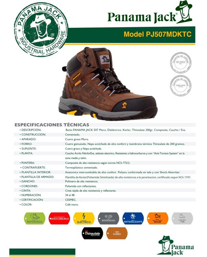 Imagen 8 de 10 de Zapatos De Seguridad Panama Jack Originales