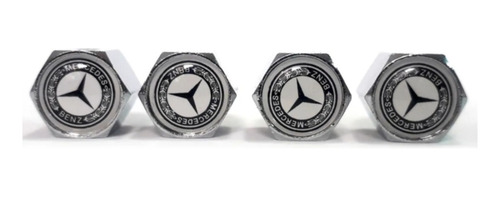 Tapa Valvula Llanta Aire Mercedes Benz Metalico Oring X4
