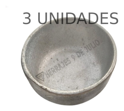 Pack 3 Cazuelas Dip  Fundicion Aluminio Para Salsas 40x100mm