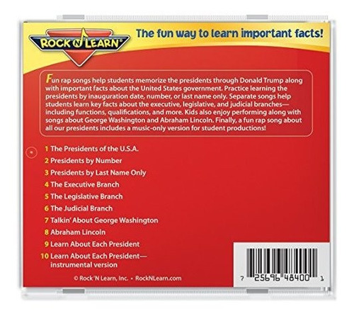 Presidents U.s. Government Audio Cd With Printable