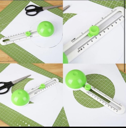 Imagen 2 de 7 de Guillotina Cortadora De Papel Para Circulos Perfectos