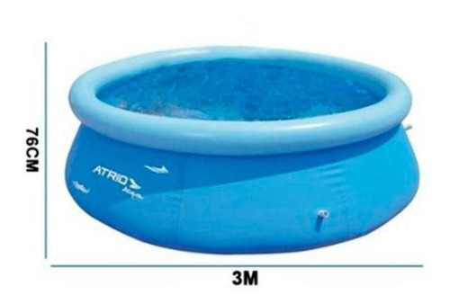 Piscina Inflável redonda Atrio ES305 de 3m x 76cm 4500L azul