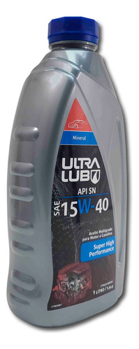 Aceite De Motor 15w40 Mineral Importado Ultralub