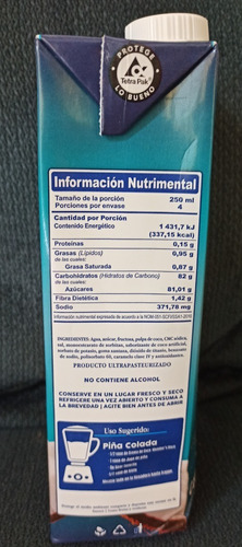 Crema De Coco Member's Mark Caja De 1 Litro De Pulpa De Coco
