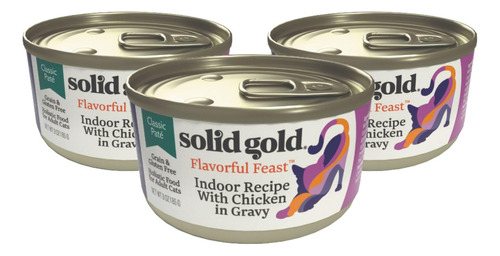 Solid Gold Wet Cat Food Pate Flavorful Feast Paquete De Mues