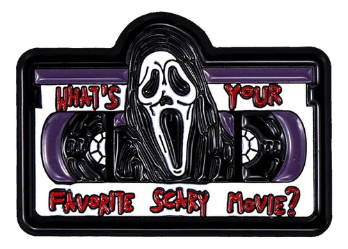 Broche Pin Metálico Favorite Scary Movie Película De Miedo