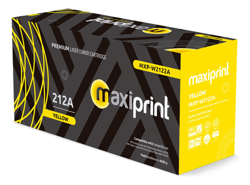 Toner Maxiprint Compatible Hp Yellow 212a Con Chip