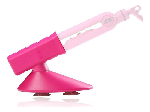Soporte Para Plancha Pinzas De Cabello Color Rosa (Usado)