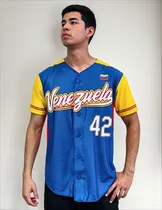 Comprar Polo Jersey Venezuela Clásico Mundial 2023 Fanático Béisbol
