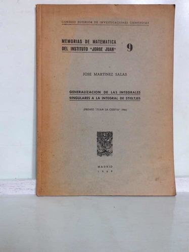 Memorias De Matemática Del Instituto Jorge Juan