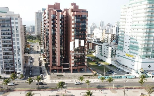 Imagem 1 de 9 de Lindo Apartamento Pé Na Areia Com Vista Para O Mar Na Guilhermina - Praia Grande Sp.