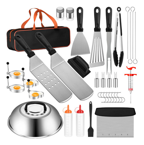 Aeekel Accesorios Para Parrilla De Parte Superior Plana, Kit