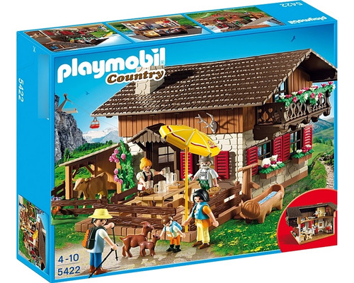Playmobil Casa De Los Alpes Cabaña Mansión Granja Establo 