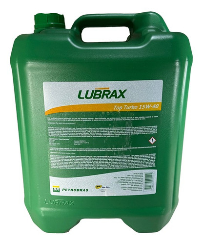 Imagem 2 de 3 de Oleo Lubrax Top Turbo 15w40 Ci-4 Acea E7 Galão Balde-20l