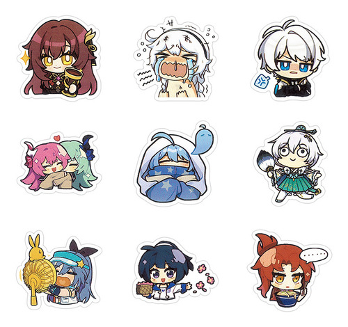 Honkai Impact 3 Pegatinas De Dibujos Animados Para Niños Ca
