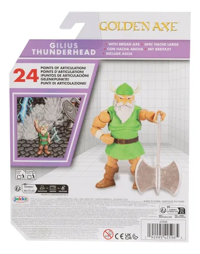 Action Figure Golden Axe Gilius Thunderhead Sega 10cm | MercadoLivre
