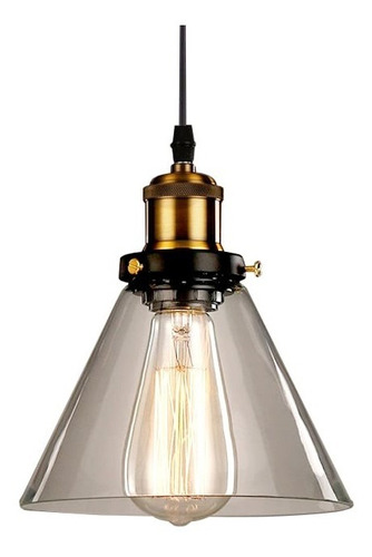 Colgante Lyris 1 Luz E27 Vintage Deco 220v Apto Led Vidrio