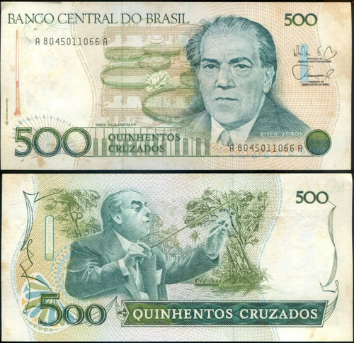 Nota Cédula De 500 Cruzados (Usado)