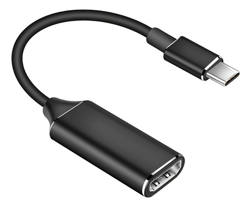 Adaptador Usb Tipo C A Hdmi Teléfono Pc Tv Alta Definición Color Plata