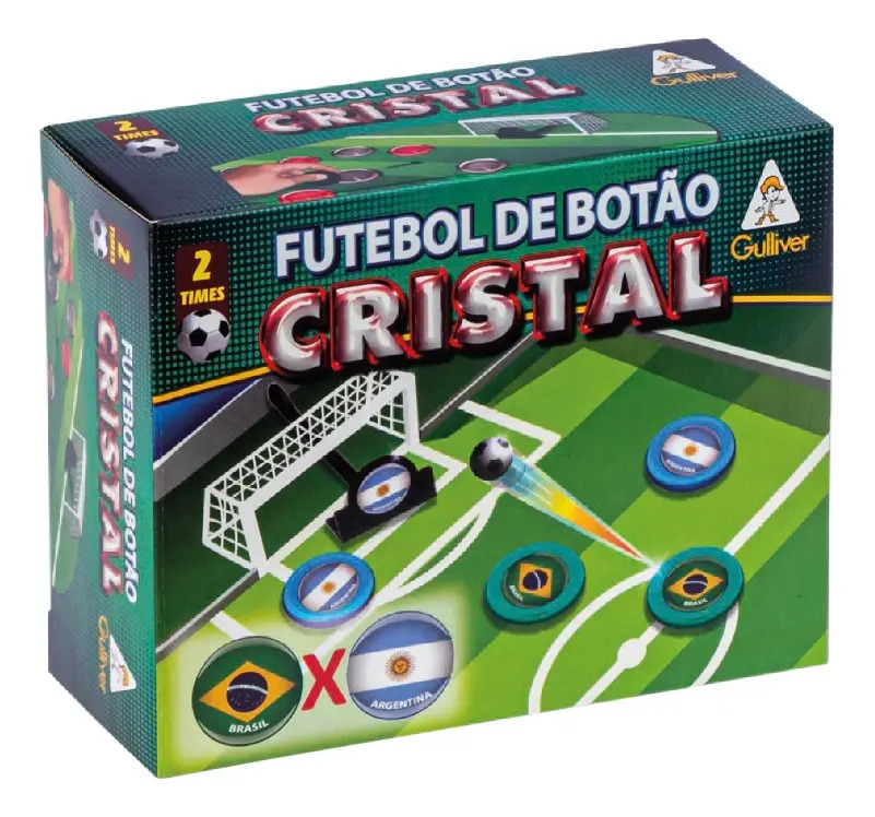 Futebol De Botão Cristal Gulliver Seleções Brasil X Argentina Clássico
