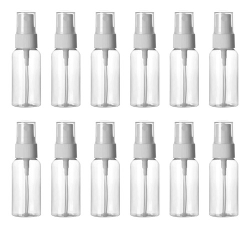 25 Botellas De Aerosol Vacías Transparentes, 50 Ml, Plástico