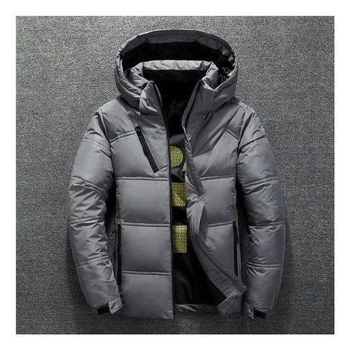 Parka Gruesa Con Capucha Hombre Chaqueta Plumón Invierno