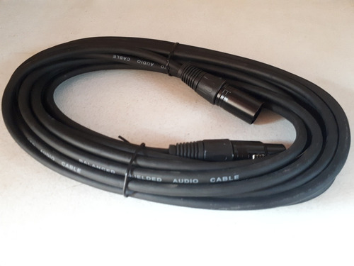 Imagen 6 de 6 de Paquete Con 5 Cable Xlr Para Microfono/dmx 5 Mtrs Balanceado