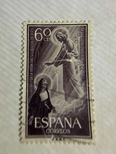 Sello Postal De España De 1957 Centenario De La Fiesta Sagra