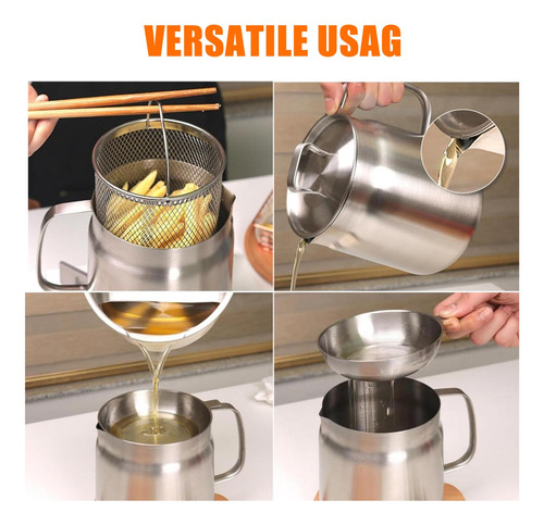 Separador De Aceite Acero Inoxidable 304 2l Manergonómico