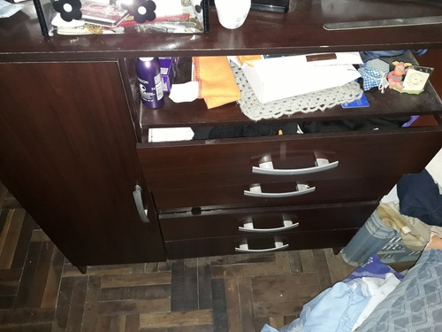Cama Una Plaza Con Auxiliar Y Cajonera . Opcional Colchón.