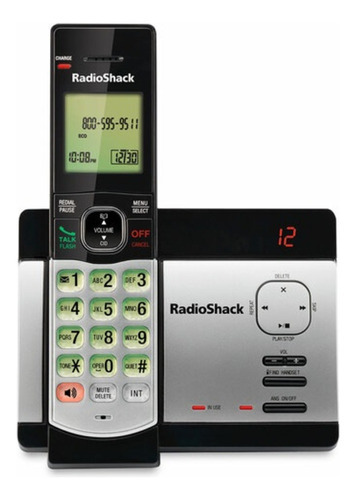 Teléfono Inalámbrico Con Identificador Cs-5129 Radioshack Color Plateado