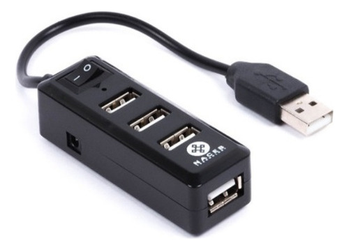 Naceb Adaptador Extension Hub Usb 2.0 4 Puertos Portatil