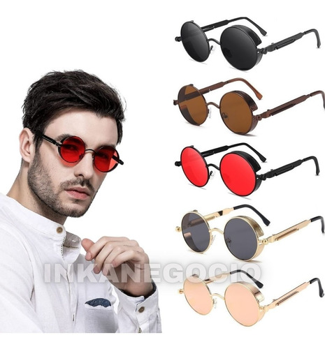 Gafas de sol Steampunk HD + funda REGALO proteccion UV 400 Sunglasses 