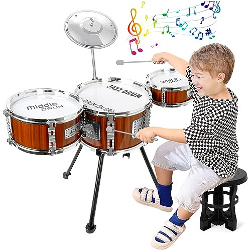 Set De Batería Musical Niños - Kit De Batería De Jaz...