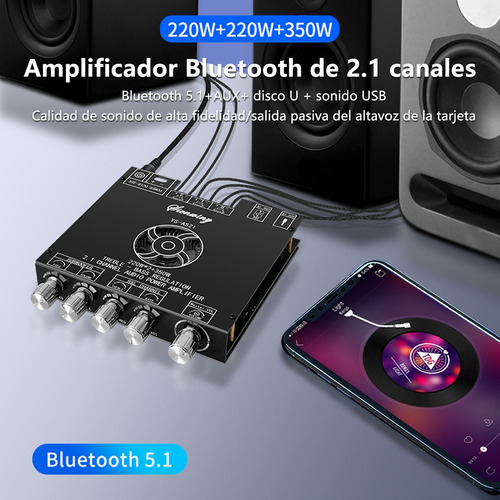 Adaptador Bluetooth Para Estereo Casa 2.1canales 220wx2+350w