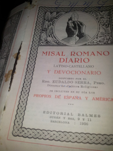 Misal Romano  Medieval Latin Y Español Bilingüe