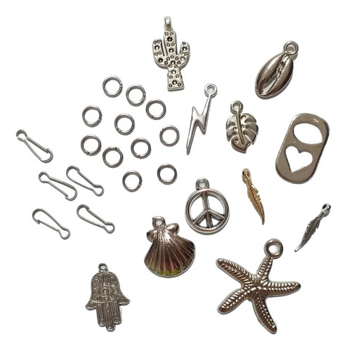 Imagen 4 de 9 de Kit Arma Tus Joyas Pulseras Collares Bijou Diseño Hippie