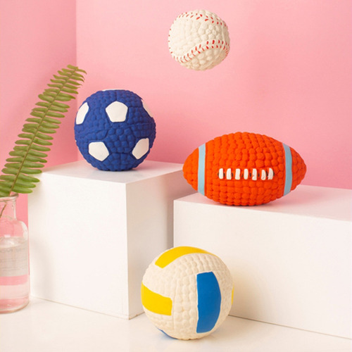 Juguete Masticable (l-fg) Squeak Balls Para Voleibol, Fútbol