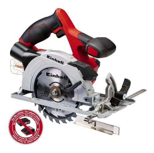 Imagen 1 de 4 de Te-cs 18 Li Sierra Circular Einhell Bateria Solo Herramienta