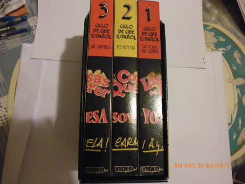 Colección De 3 Videocassettes Con Estuche Y Yapa (ver Desc )