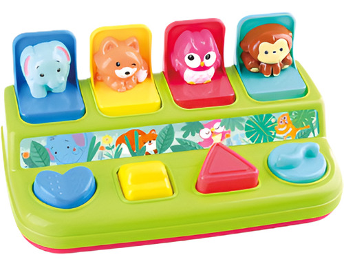 Juguete Multicolor Pop Up Animales De La Selva Playgo 2461